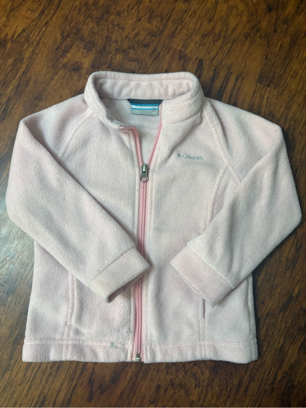 Columbia Light Pink Fleece Full-Zip Jacket